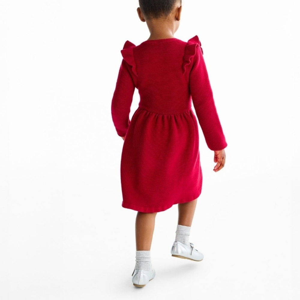 Carter's Vibrant Red Ruffle Dress - Picture 10 of 12